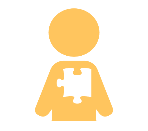 Developmental-Behavioral Pediatrics, icon of child with puzzle piece