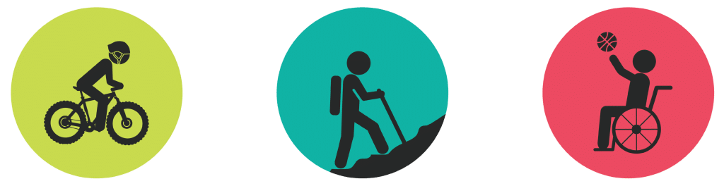 Vigorous-intensity activity for kids and teens icon