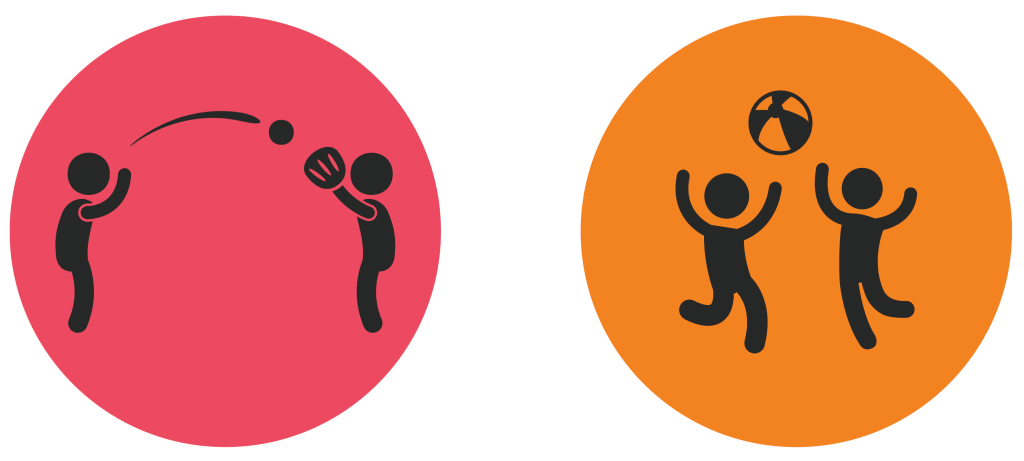 active play with friends icon