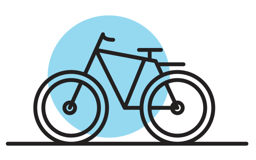 bicycle line vector icon
